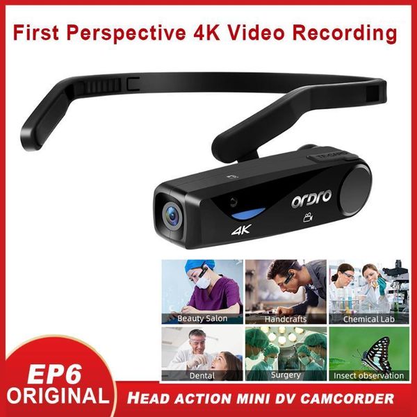 

vlog camera 4k video camera digital camcorder full hd ordro ep6 uhd 25fps wearable wifi filmadora vlog1