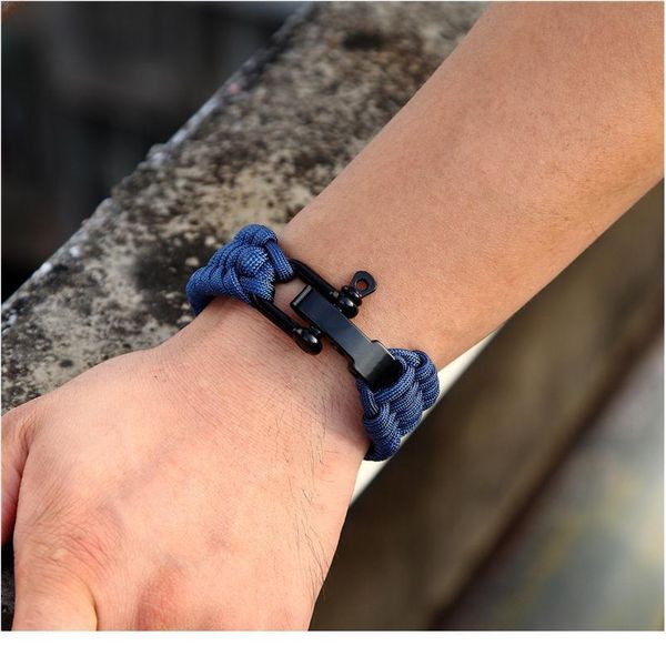

mkendn men multi-function paracord survival bracelet outdoor camping rescue emergency rope bracelets with knife f jllbvm