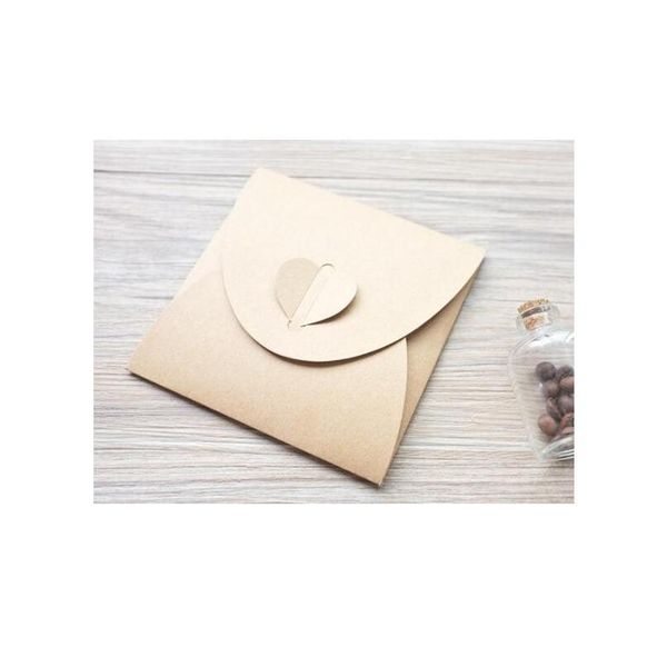 

50pcs vintage kraft cd paper case blank kraft envelopes natural color plain kraft paper gift envelope d qyloei
