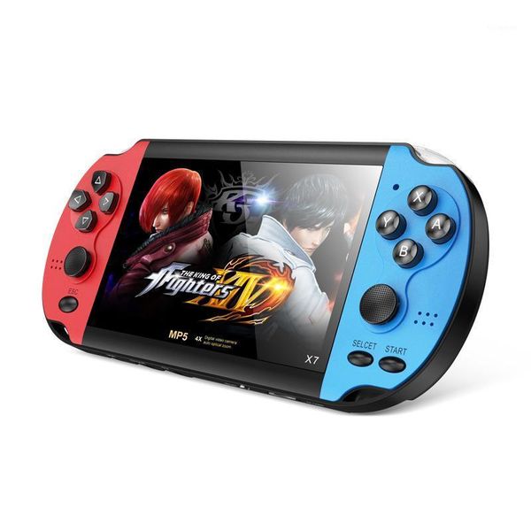 

portable game players handheld console nostalgic 4.3 inch hd large screen 8g double-rocker x7 classic retro mini mp5 video1