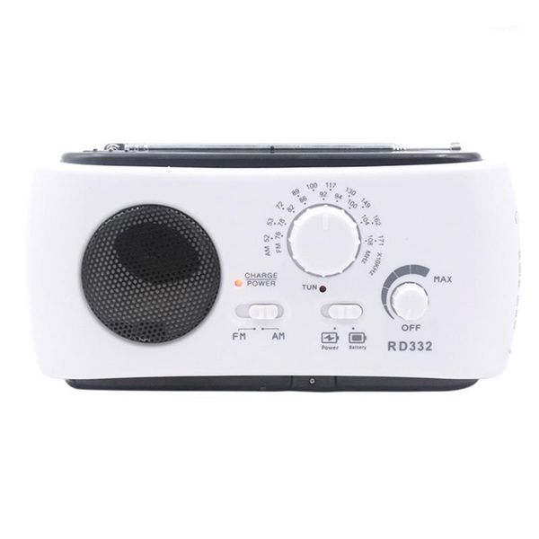 

emergency radio solar radio hand crank am / fm with led light and built-in battery for smart phone charger1
