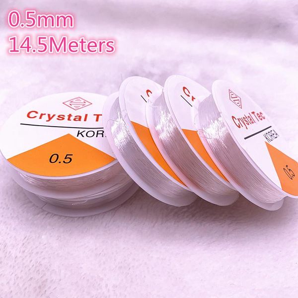 

one roll round flexible elastic crystal line rope cord for jewelry making beading bracelet rope wmtfew