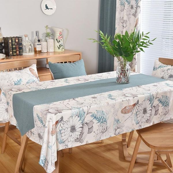 

table cloth tablecloth nordic literary coffee book rectangular fabric dormitory living room hipster cotton and linen simple1