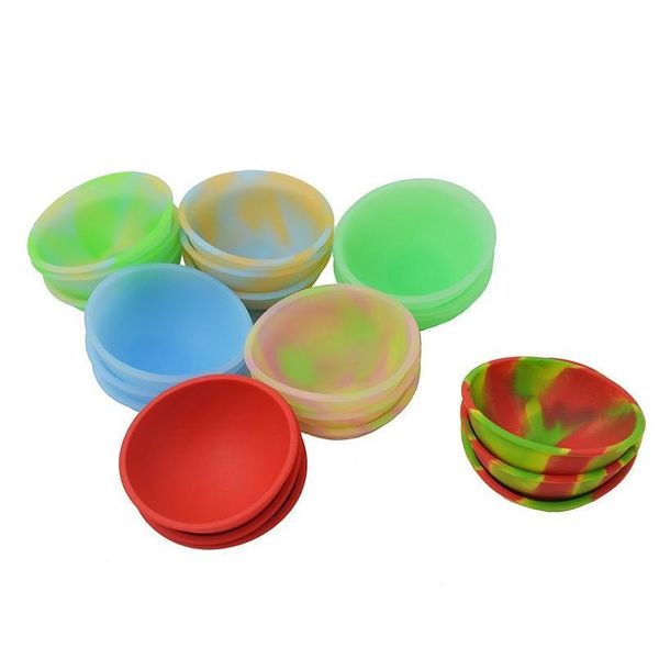 

20pcs mini sile pinch bowl fluorescent soft flexible dab jars container dinnerware set kitchen tools for bho wa jllgbd dh_garden