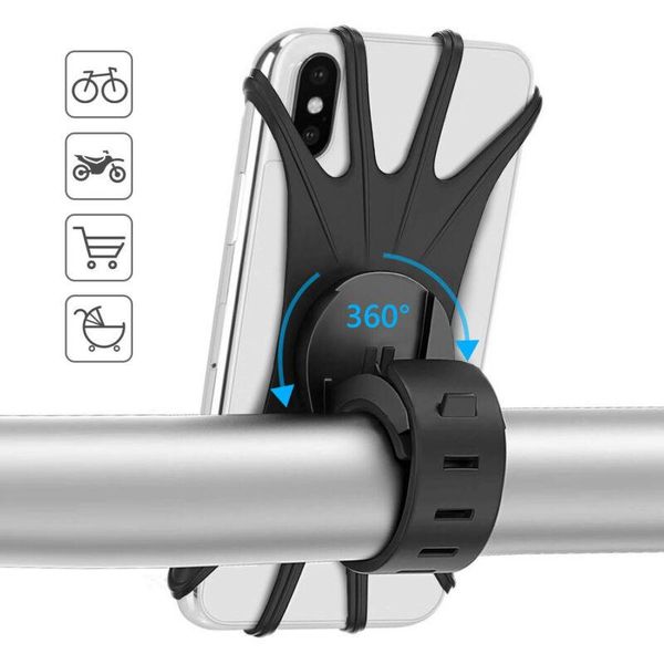 

universal bicycle mobile phone holder silicone motorcycle bike handlebar stand mount bracket mount phone holder for ip
