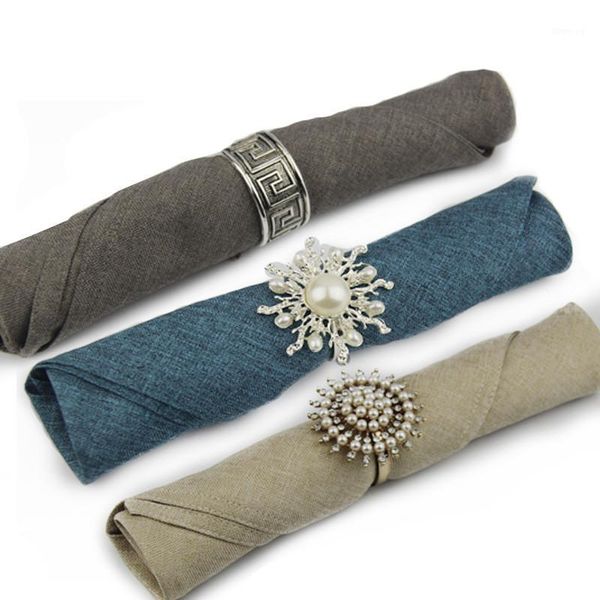 

2pc 50cmx50cm linen cotton napkin cloth euro fashion western table napkin wedding l accessories1