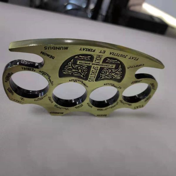 

new constantine mafia cardinal revenge silver brass knuckle dusters self defense tools1516