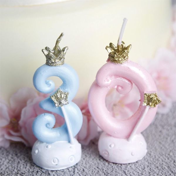 

cute 0 9 форма номер дня рождения свеча торт украшения аксессуары кекс топперы детские душевые партия поставки jllppq