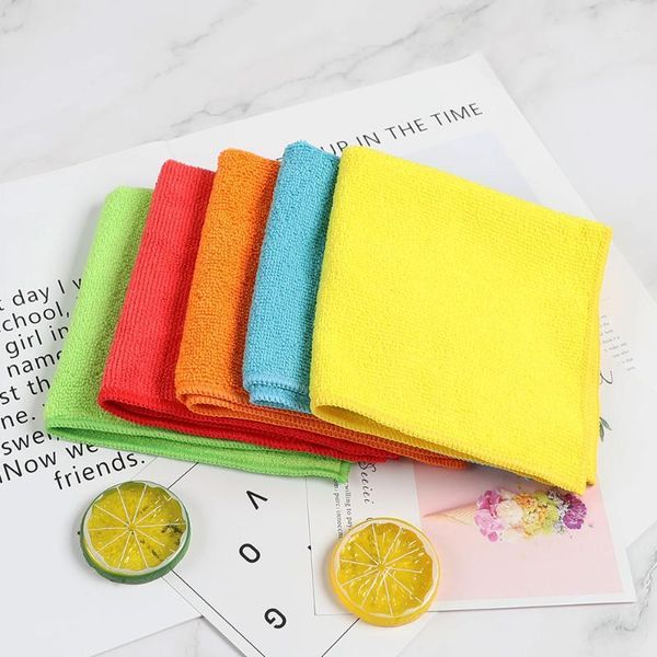 

wuji dish towel kitchen non-oily dish cloth thickened absorbent wipe tablecloth rag small towel1