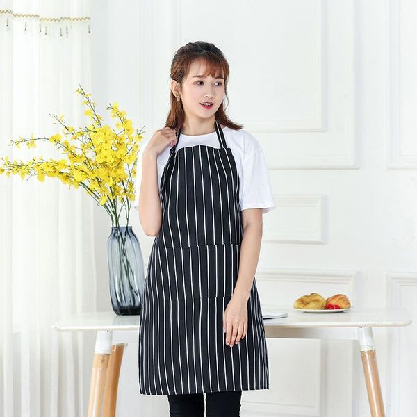 

aprons fashion adjustable apron striped kitchen chef cooking bake el waiter tablier de cuisine pour femme avental1