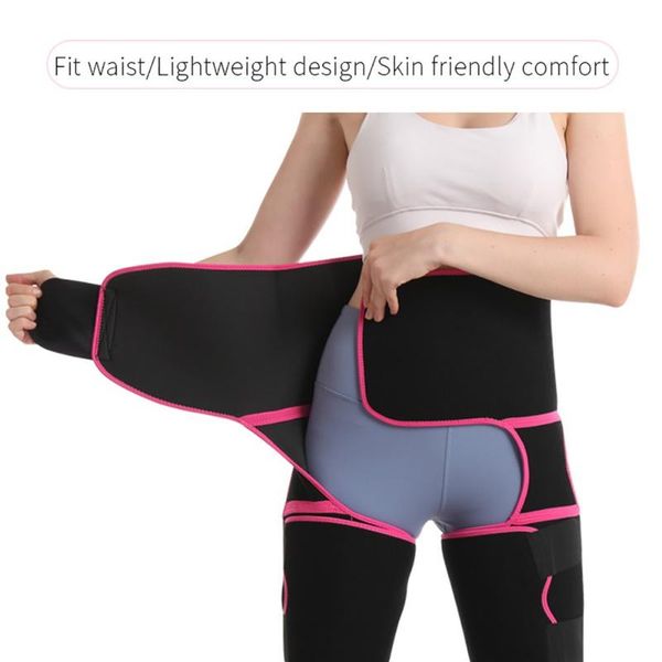 

3-in-1 waist and thigh trainer for women to weight loss adjustable bulifter thigh trimmer waist trainer, Black;gray