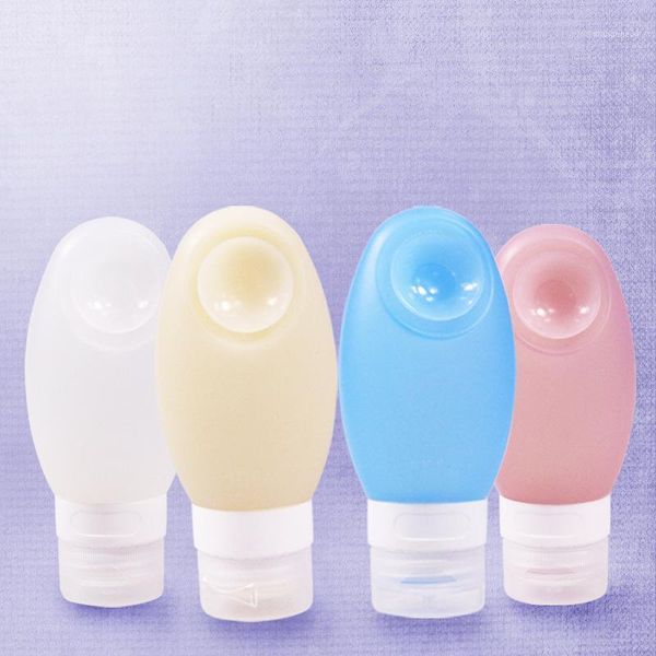 

4 pack travel bottles sets, leakproof silicone toiletry tubes travel containers size bottles liquid portable1