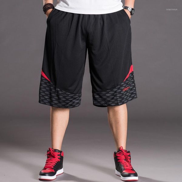 

summer men's fashion black pockets shorts elastic waist loose casual male new style clothing comfortable large size 2xl 3xl 4xl1, White;black