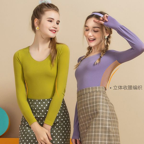 

vc fresh women's clothing warm underwear autumn and winter low collar clothes thin autumn clothes spring seasons, Black;pink