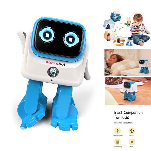 

dancebot ai smart robot bluetooth rc dancing kids toys story speaker 360 degree joint children's companion intelligent algorithm y20041