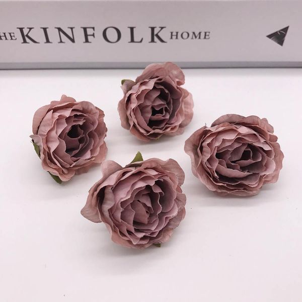 

4.5см искусственный пион цветок головы падения ярких шелковых поддельных цветов для домашнего украшения свадьбы diy декоративный jlloyg