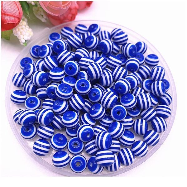 

new 6/8/10/12mm round resin beads stripe spacer beads for jewelry making children handcraft department diy bracelet acc qylatr, Crystal