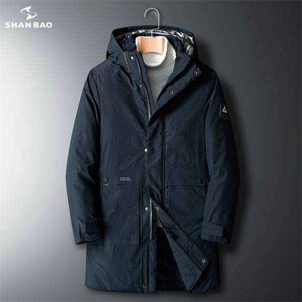 

2020 winter new thick warm men's long hooded cotton coat jacket brand clothing loose parka big size 5xl 6xl 7xl 8xl q1217, Black