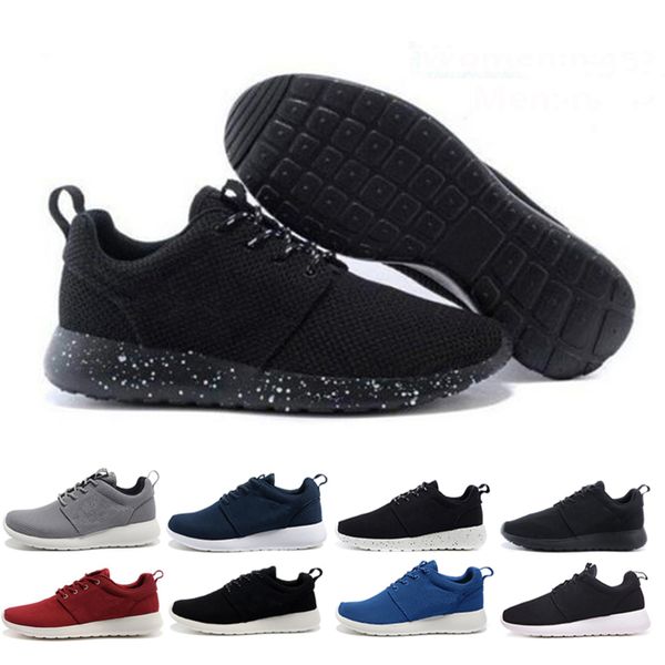 

run 1.0 london olympic men women running shoes triple black white grey lightweight breathable sports sneakers eur 36-45