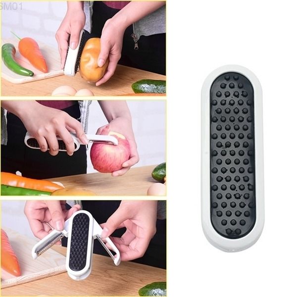 

a-2 in 1 folding peeler multi-function fruit vegetable grater stainless steel potato carrot slicer creative kitchen tools