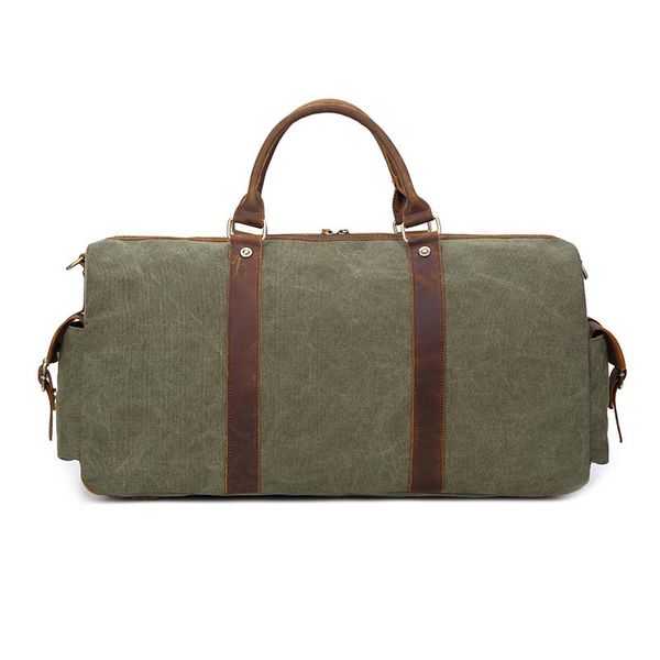 Duffel Bags Mens Tuval Duffle Bag Büyük Seyahat Büyük Boyu Haftası Gecelik Vintage Büyük Kapasite Bagajı Taşıma Seyahat 1302E