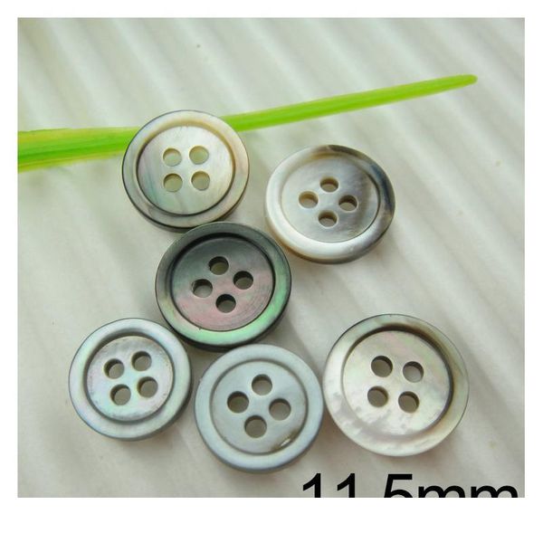 

9/10/11.5mm 20pcs round shell sewing buttons 4-holes button natural shell buttons color japan mother of imitation pearl jllupr, Blike;white