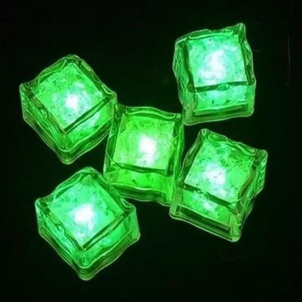 

luminous water sensor changing cubes led artificial cube romantic glow ice flash light party supplies owd1274