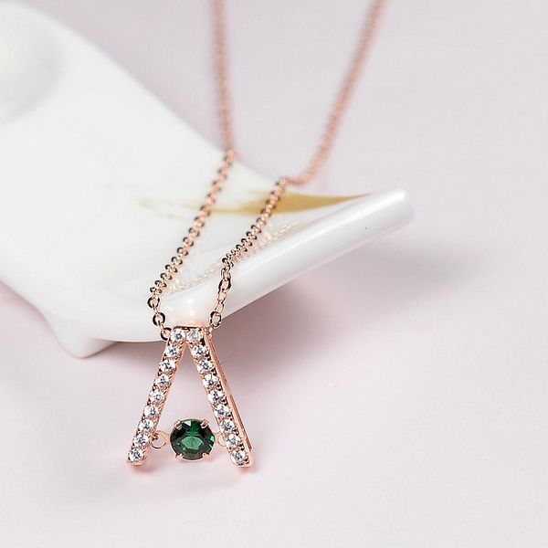 

pendant necklaces 925 pure silver letter necklace
