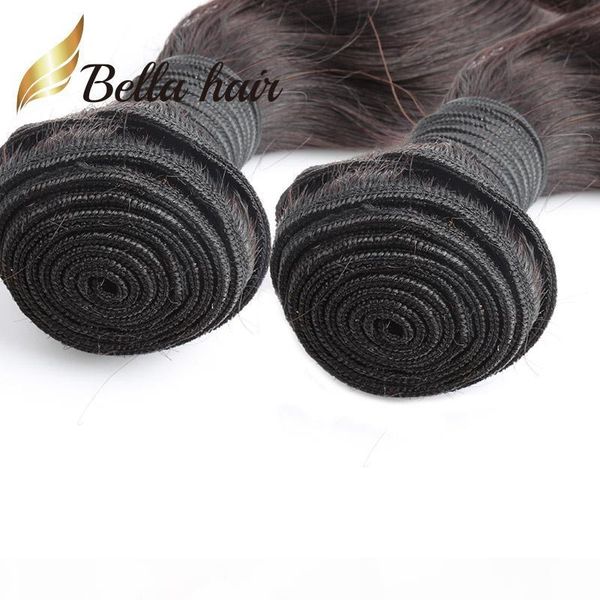 

8''~24''thick human hair weave 2pcs lot brazilian body wave natural color hair extensions julienchina bella hair bundles, Black