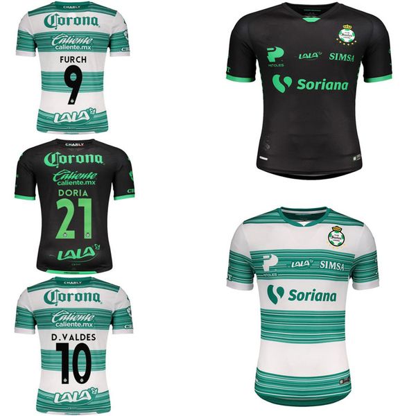 

2020 2021 liga mexico mx club fc santos laguna football jersey 20 21furch garnica lozano castillo camiseta de futbol, Black;yellow