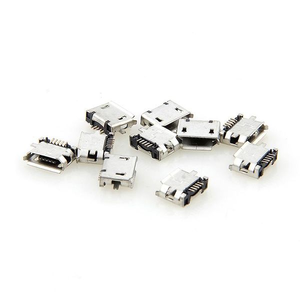 

10 pcs micro usb 5p 5pin female connector micro usb charging socket straight