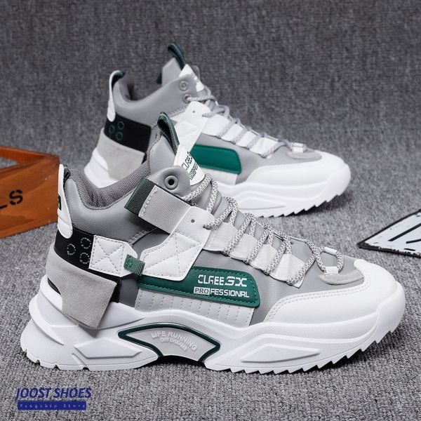

men shoes korean style trendy high sports running casual increase shoes 021