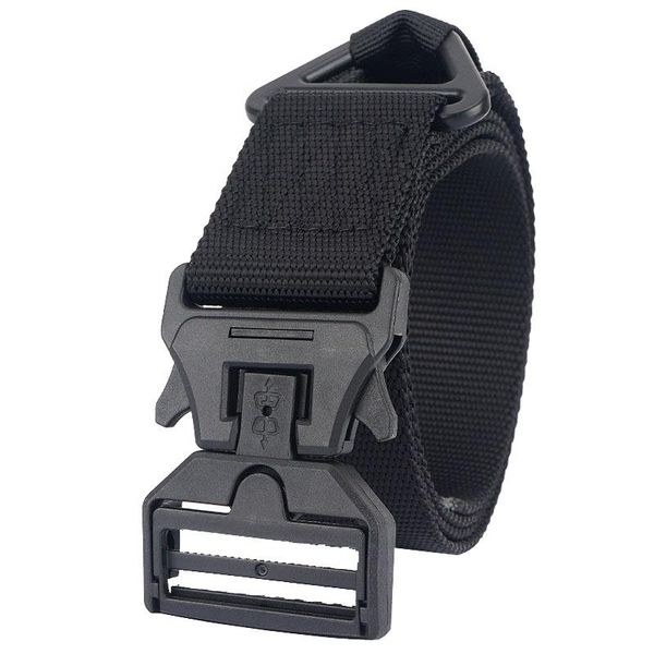 

new mens tactical belts solid color nylon insert buckle men belt outdoor sports light and casual wild belts canvas, Black;brown