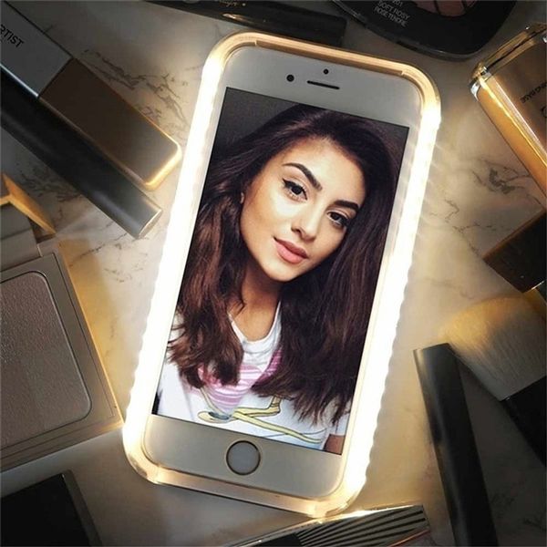 

glow light phone case for galaxy s10 s9 plus selfie case p fill light for samsung s10 s9 s8 plus s7 s6 edge