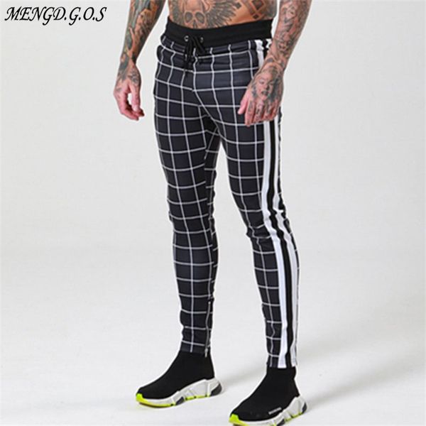 

streetwear hip hop trousers male jogger fitness pants office workers men's fashion trousers brand casual men's clothing 201113, Black