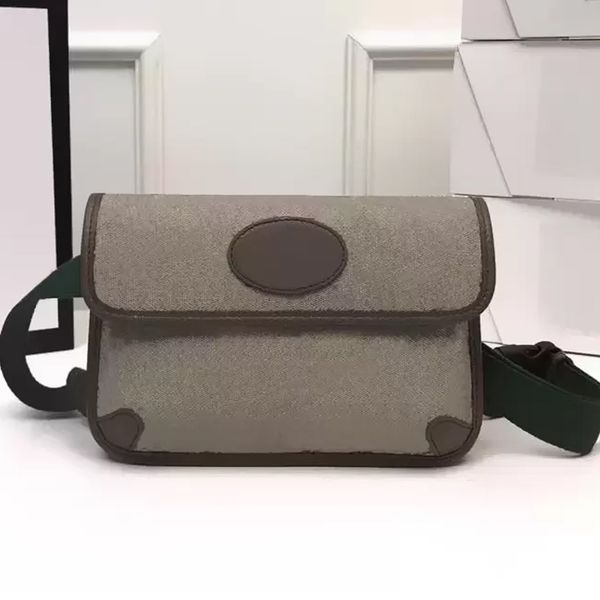 Tasarımcı Bej Kanvas Bel çantaları Unisex Neo Vintage Tiger Kemer Çantası Jasper Kırmızı Çizgili Şerit erkekler Dizüstü Crossbody Cüzdan Omuz Fanny Paketi Moda Omuz 493930