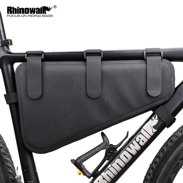 

bike bicycle bag large capacity mtb road tube front frame bag triangle pouch waterproof pannier bike accessories