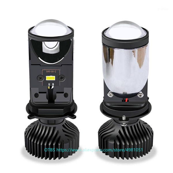 

2pcs 90w 6000k h4 led mini projector headlight lens automobles bulb h4 headlamp retrofit car styling hi/lo beam lights 12v 24v1