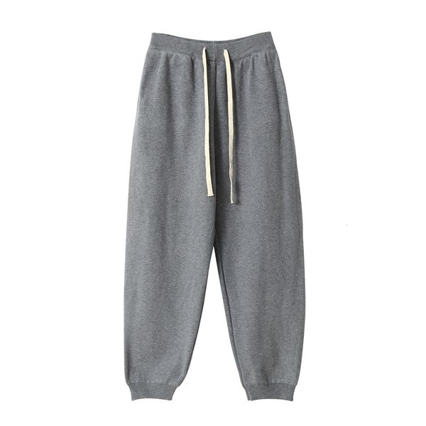 

2021 new spring casual female high waist stretch women's trousers black gray outwear color hare pants rryy, Black;white