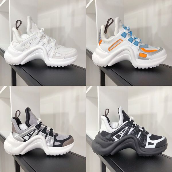 

новая роскошная мода мужская и женская повседневная обувь модная и удобная толстого здоровая пару папа повседневная обувь 35-45, Black