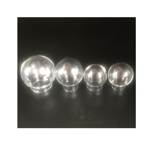 

100pieces 30x20mm 25x15mm 20x15mm 20x12mm transparent globe shaped empty bottles wishing vial pendant for gift acc bbygqa, Black