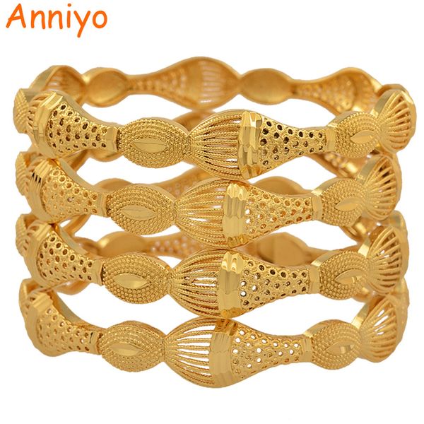 

anniyo 4 штуки / лот золотой цвет браслет для женщин эфиопских браслетов браслеты на среднем востоке дубай свадебные украшения африканские п, Black