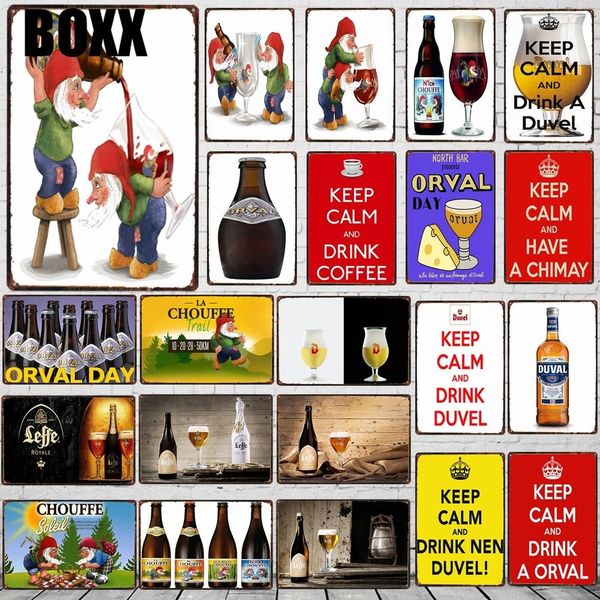 

belgian beer metal tin signs keep calm plaque metal vintage wall man cave music bar home art retro decor 30x20cm