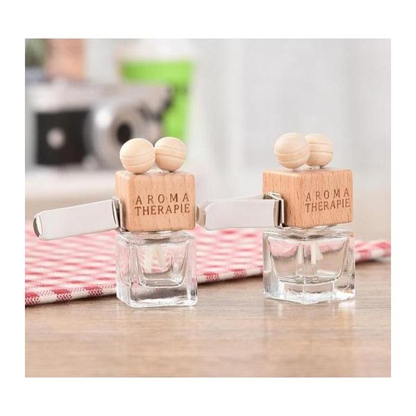 

6ml car air freshener decoration essential oil perfume empty bottle hang rope pendant aromatherapy diffuser lin3630 pm7tr