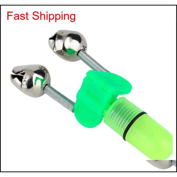 

electronic luminous night fishing double bell light green light glare fishing bell fish bite bait alarm ljjz491 v2r5p cxvsy