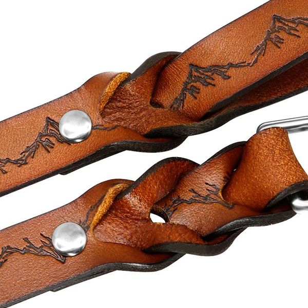 

genuine leather dog collar and leash set durable pet walking training collar leash for medium large dogs german bbyuya