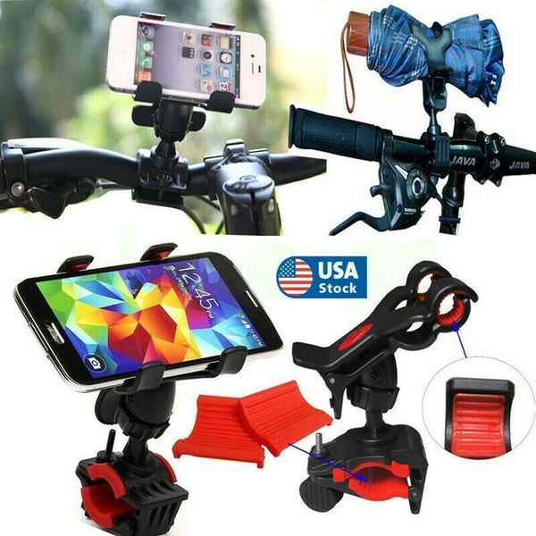 

usa universal bicycle mtb motorcycle bike handlebar mount holder cell phone gps