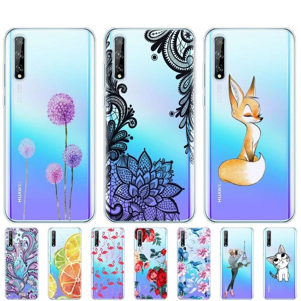 

case 6.3" soft silicon tpu phone cover for huawei y8p 2020 y 8p aqm-lx1 back huaweiy8p bumper funda shell