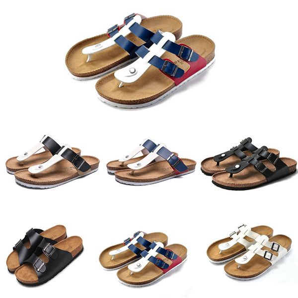 

non-brand mens running shoes white black dark blue comfortable slippers sports sneakers size 40-45