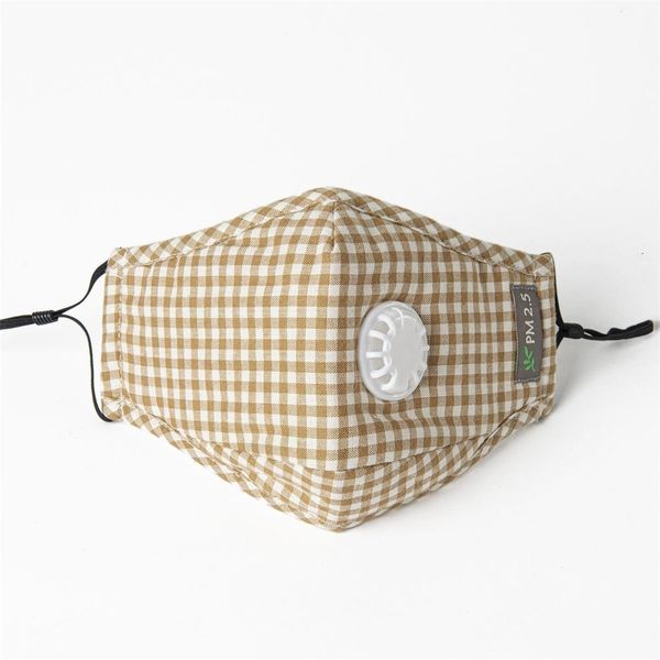 

mask with pm2.5 breathable plaid valve washable anti-fog adjustable cotton facial cover so yvlbismg